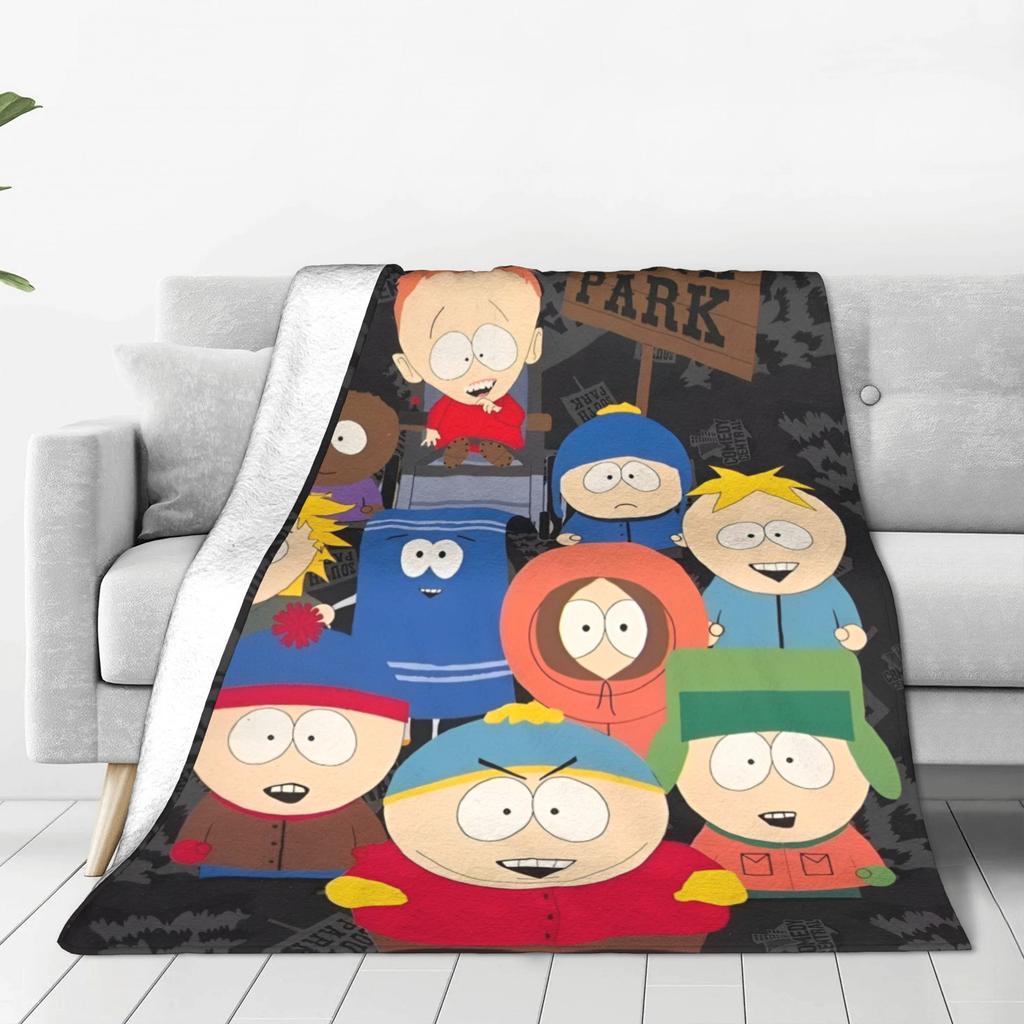 Super Soft Souths Parked Throw Blanket Premium Flannel Fleece Lightweight Bed Blanket Fuzzy Plush Blankets All Season Use