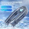 New Portable Cooling Fan Penta-Core Motor Summer Neck Fan 6000mah USB Rechargeable 360° Surround Wind Silent Bladeless Fan