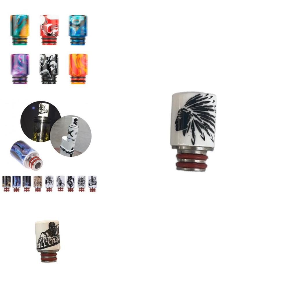 Pirate Lion 510 Drip Tip Ceramic Stainless Steel Smokeless Mouthpiece For Gift Shows