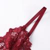 Кружевной бюстгальтер без стального кольца, тонкий, без подкладки под грудь, глубокий V-образный вырез, кружевной цветочный сексуальный бюстгальтер, лифчик-бралетт, нижнее белье
