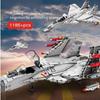 Military Air Force Weapons Series Building Blocks Chopper J-15 Flying Shark Aircraft Bricks Jet Plane Toys Birthday Gift For Boy