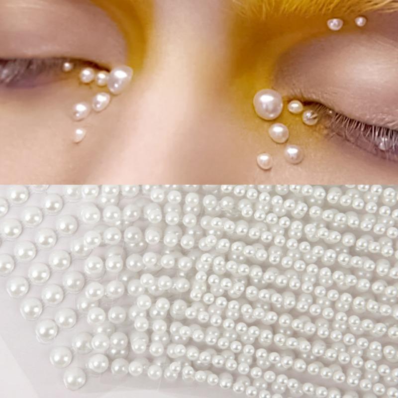 DIY Face Pearl Sticker Facial Decoration Pearl Paster Decorative Beads Patch Jewelry Making Materials Convenient Accessories