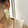 Преувеличенные металлические висячие серьги неправильной формы для женщин, большие геометрические массивные висячие серьги в стиле панк, крутые вещи