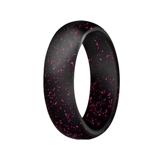 10 шт. кольцо для пары красивое универсальное гибкое гладкое декоративное силиконовое флэш-порошок женское кольцо на каждый день