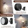 LED Wall Sconces Light, 3 Brightness Levels 3 Color Modes Wall Lights Battery Operated 360° Rotatable Touch Control Wall Lamp