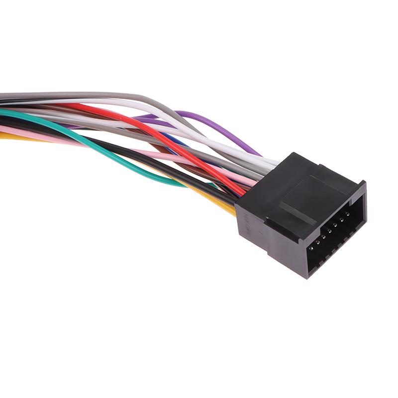 1PC 16 Pin Universal Car Stereo Radio ISO Wire Harness Kits Power Speak ACC Extension 60cm Adapter Cable For Android Player