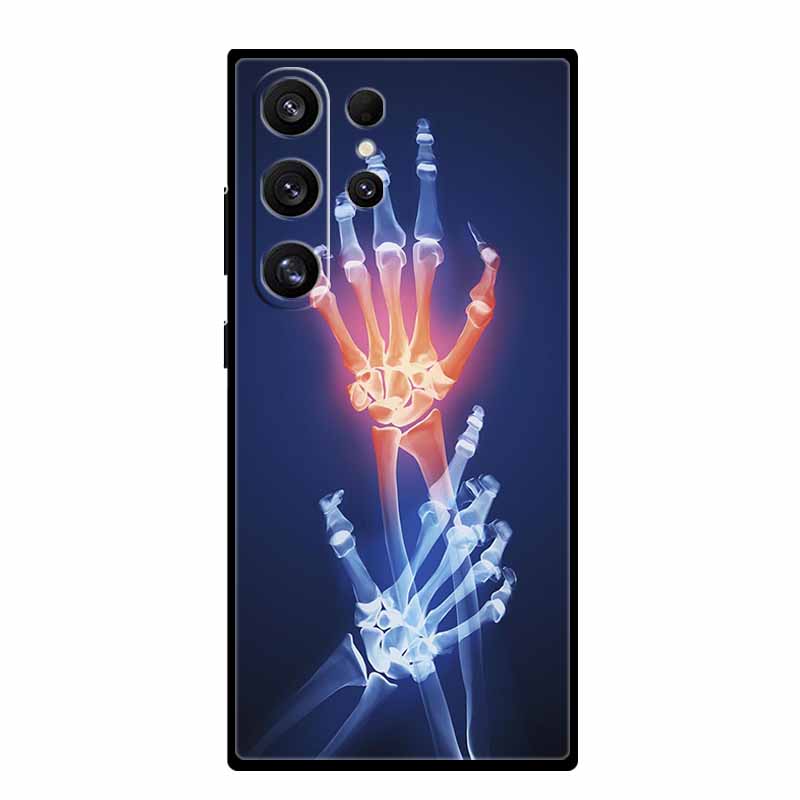 Чехол для телефона Samsung S25 Ultra S 25 Ultra Черный силиконовый мягкий задний чехол для Samsung Galaxy S23 S22 S24 Ultra Чехол Funda