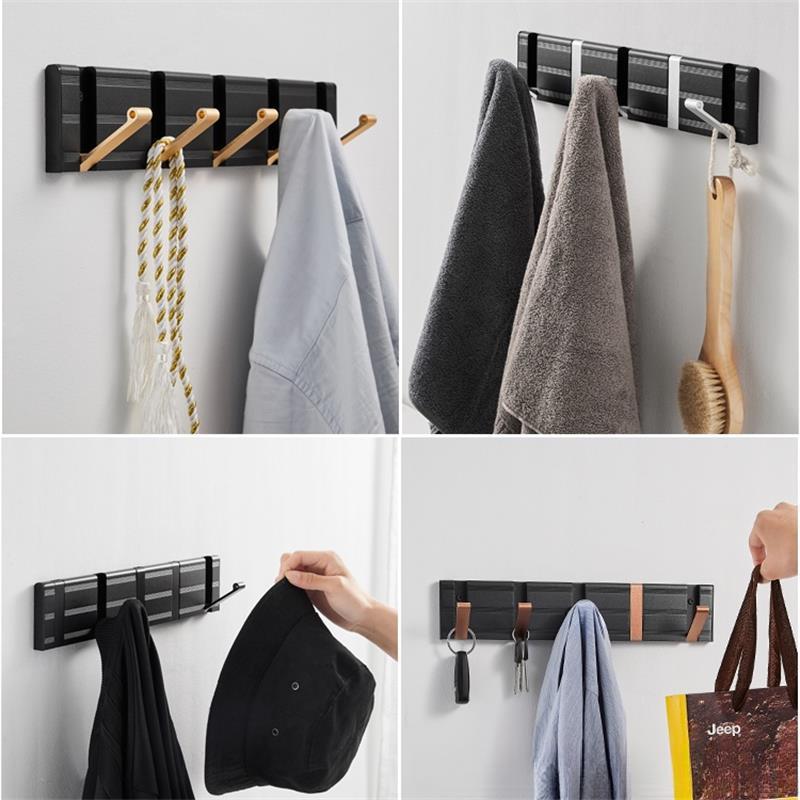 Hole-free Invisible Robe Hooks Wall Hook Coat Rack Towel Coat Hook Bathroom Hooks Wall Hanging Clothing Hanger Hooks Accessories