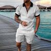 Men's Short Sets Outfits 2 Piece Summer Tracksuit Short Sleeve Shirt And Shorts Set Casual Sport Suit
