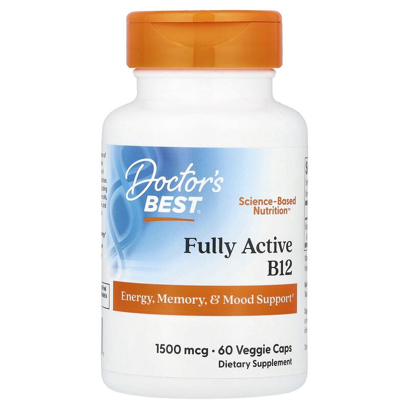 Fully Active B12, 1,500 mcg, 60 Veggie Caps