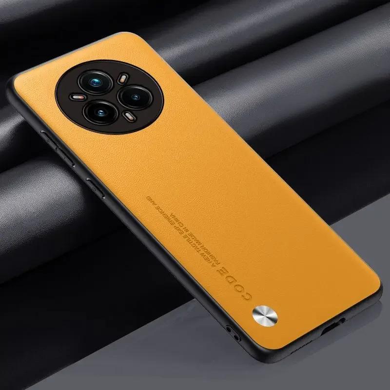 Для Realme 14 Pro Plus чехол простой PU кожаный силиконовый TPU защитный чехол для камеры для Realme 14X 14Pro + 13 Plus ударопрочный жесткий бампер