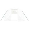 VidaXL Greenhouse with White Steel Frame 48 M² 16x3x2 M, Polytunnel, Cold Frame, Tomato Greenhouse, Garden Greenhouse, 3188056