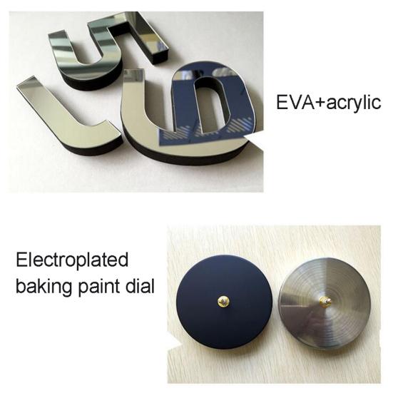 Modern Numbers Letters 3D Wall Clock Sticker DIY Living Room Art Hanging Decor