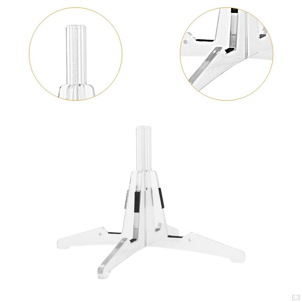Detachable Clarinet & Flute Cross Stand 4 Foot Base Scratch Resistant Accessories Universal Fit Wind