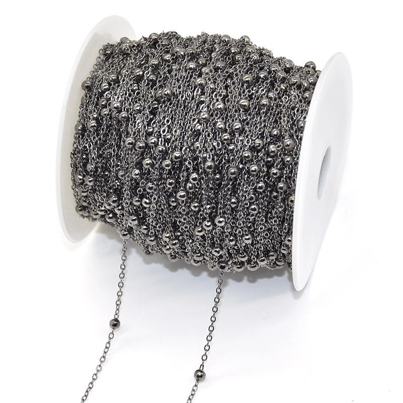 4 мм медная цепочка с кисточками из бисера для самодельных украшений и аксессуаров в старинном стиле