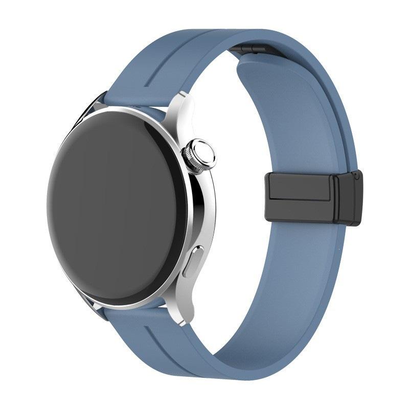 Универсальный магнитный силиконовый ремешок для Huawei GT6 Pro, Samsung 8, Garmin, Xiaomi 20-22 мм