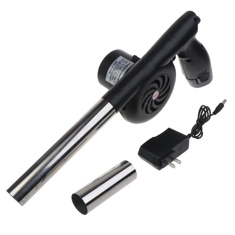 BBQ Fan Electric Blower Starter for Charcoal 5000R Rechargeable with 2x Air Duct