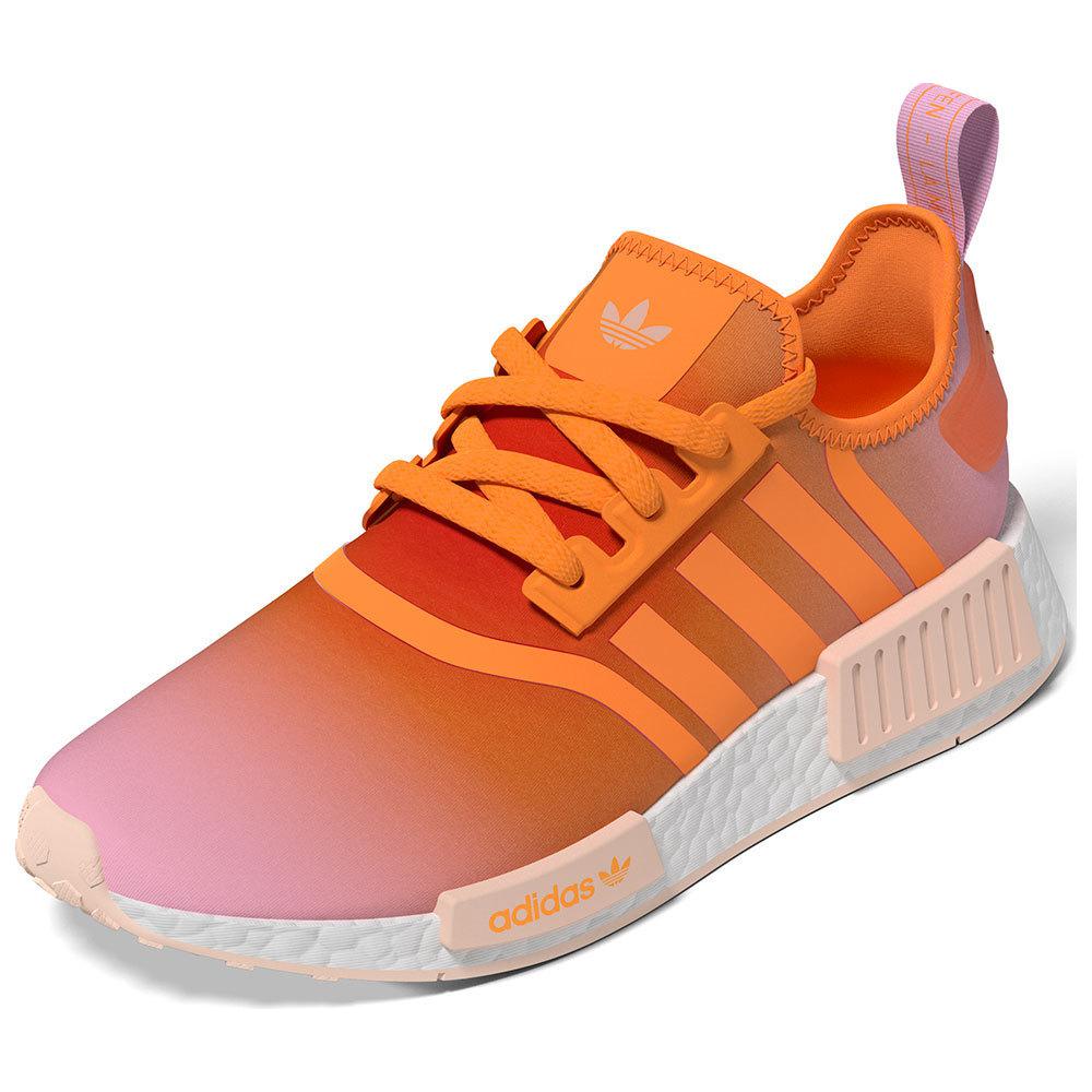Adidas Originals NMD_R1 Slip Resistant Abrasion Resistant Low top Casual Running Shoes Unisex Orange IE9625