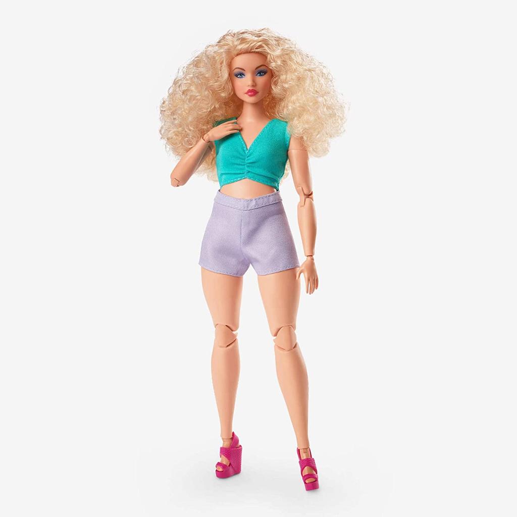 barbie Фирменный стиль Кукольная кукла с вьющимися светлыми волосами Кукольная ку ...