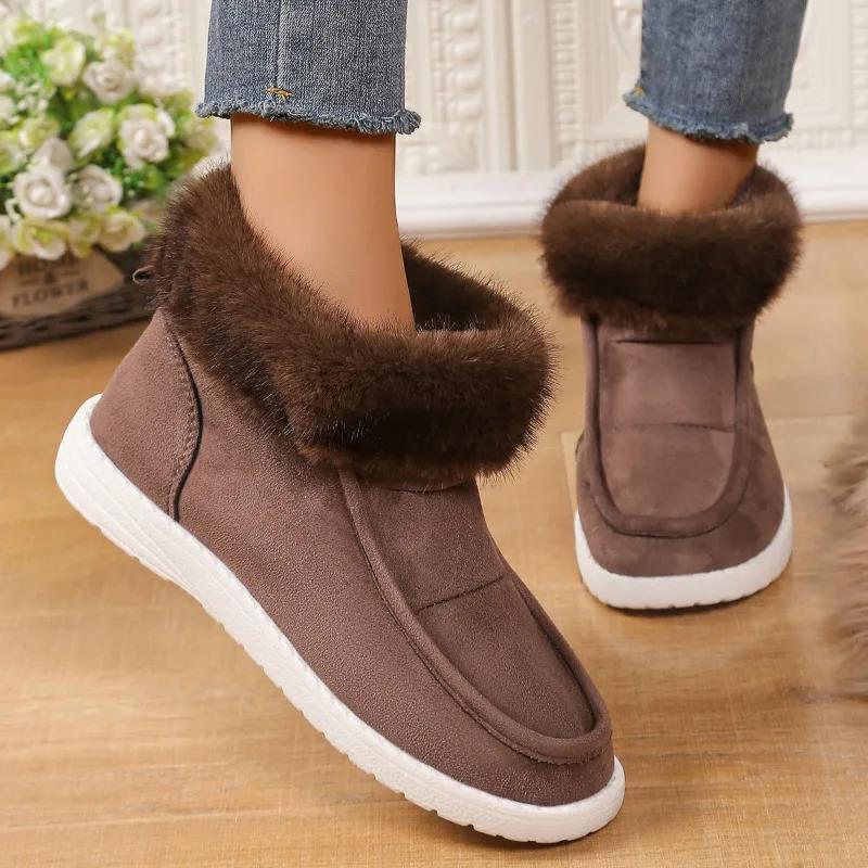 Fashion Hot Sale Ladies Shoes 2024 New Casual Fashionable Winter Female Shoes Comfortable and Warm Women's Snow Boots Botas De Mujer