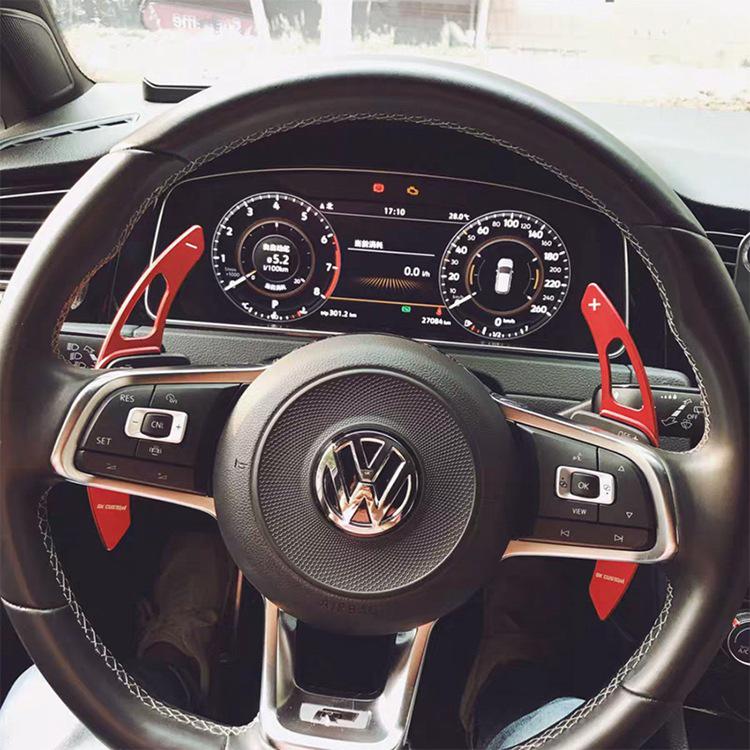 Совместимы с VW Golf 7 R-line, Scirocco, Lamando, Sagitar, Viloran Подрулевые лепестки переключения передач из алюминиевого сплава