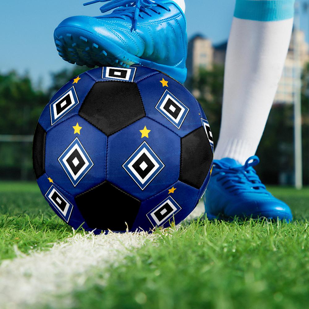 Футбольный мяч Hamburger SV, разноцветный, подходит для всех возрастов, машинная сшивка, материал ПВХ, соревновательного класса, прочный и с высоким отскоком