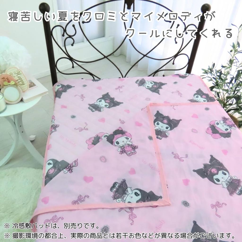 Sanrio Midnight Merokuro Kuromi My Melody Cool Cooling Blanket Охлаждающее одеяло Half 100 x 140 см My Melody Cool Touch Character (САНРИО) [СС-31-209-47]
