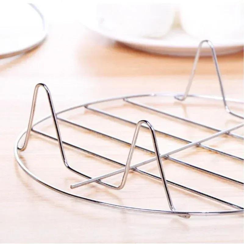 Новая стойка для варки на пару из нержавеющей стали с высокими ножками, четырехугольная пароварка для яиц, риса, овощей для стойки для варки на пару из нержавеющей стали