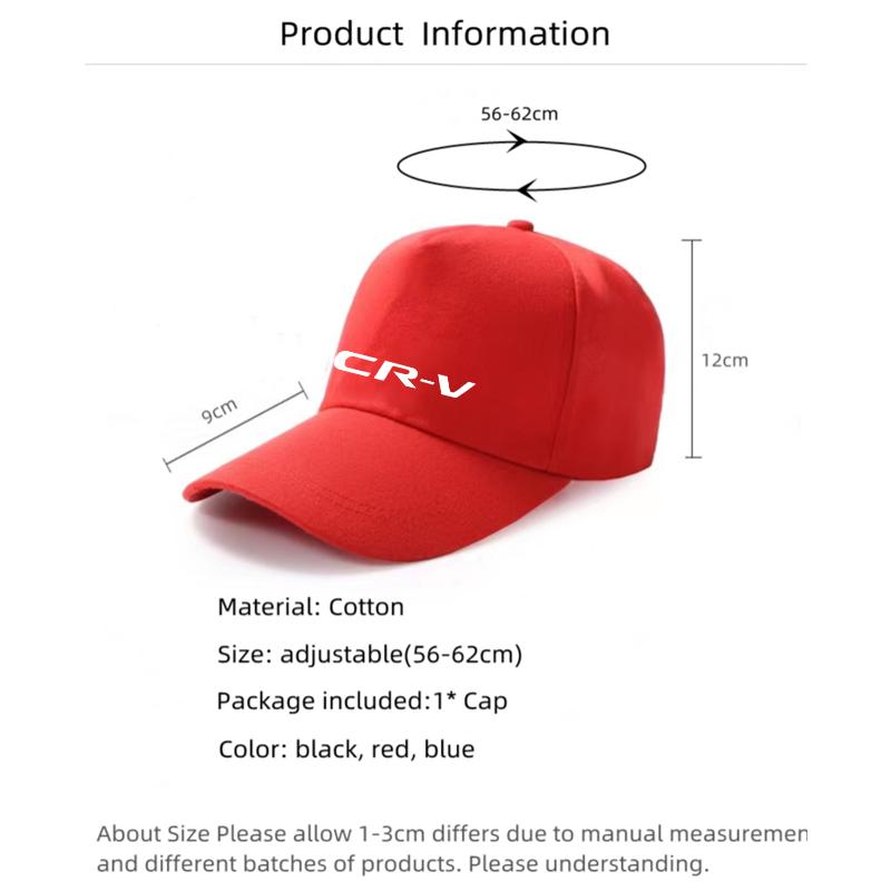 EAV3 Fashion Hip Hop Baseball Cap Outdoor Sun Hats Sports Leisure Caps For Honda CRV CR-V 2014 2015 2017 2019 2020