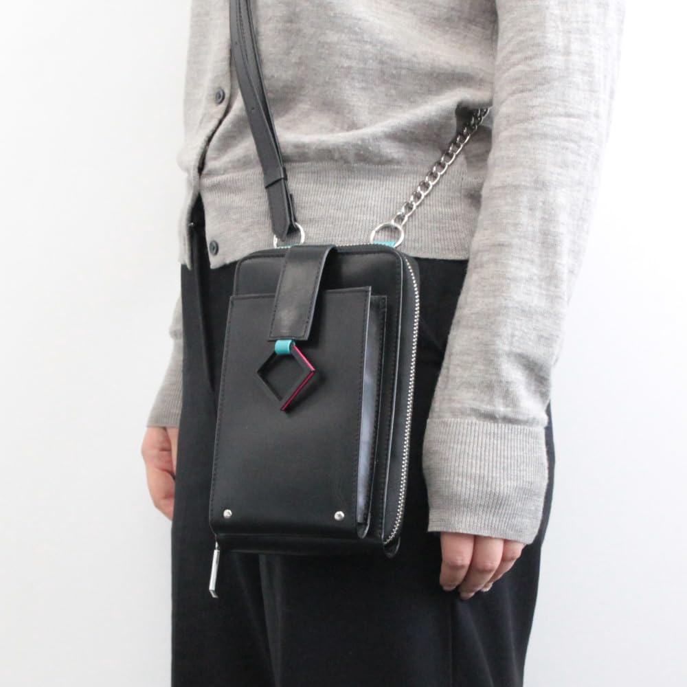 Hatsune Miku Genuine Leather Pouch Multi-purpose