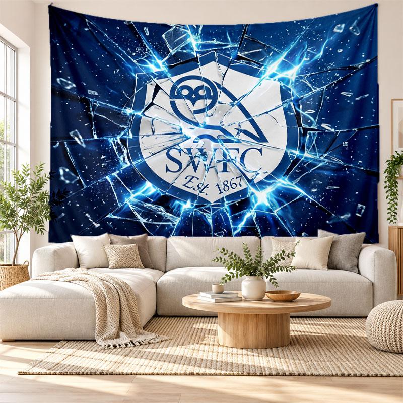 Sheffield Wednesday Football Wall Tapestry, Soft Fabric Wall Hanging, Decorative Backdrop For Bedroom Home Wall Art