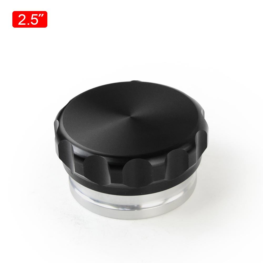 3.0"/76mm 2.5"/63.5mm 2"/50.8mm 1.5" 38mm Aluminum Alloy Weld Billet On Filler Neck And Cap Oil Fuel Water Tank Black
