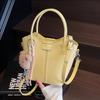 Solid Color Handbag Women's New Fashion Casual Commuter Shoulder Messenger Bag