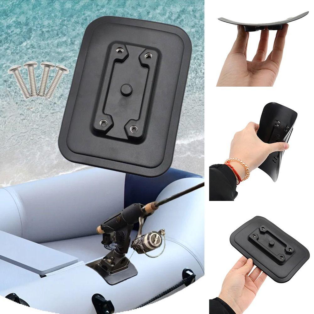 Glue-On Pad Inflatable Boat Fishing Rod Holder PVC Fish Mount Fix  Water Sports