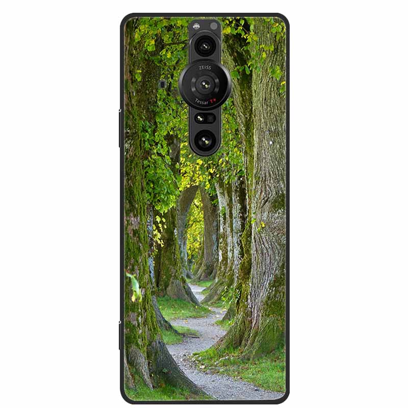 Чехол для SONY XPERIA PRO-I Оригинальный Мягкий Силикон ТПУ Чехлы для Телефона Для SONY XPERIA PRO I Пейзаж Ударопрочный Задняя Крышка Новый Fundas
