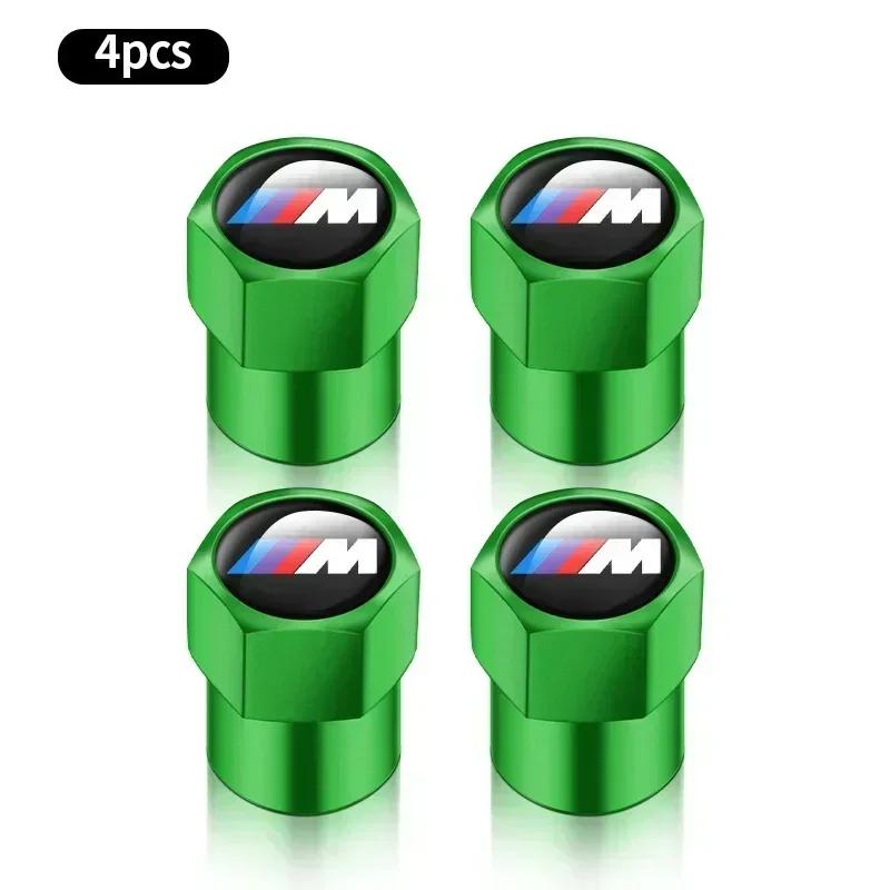 4Pcs Tire Valve Caps Aluminium Alloy Tire Valve Stem Caps Dust Proof Covers For BMW E36 E46 E53 E90 E60 E61 E93 E87 X1 X3 X5 X6