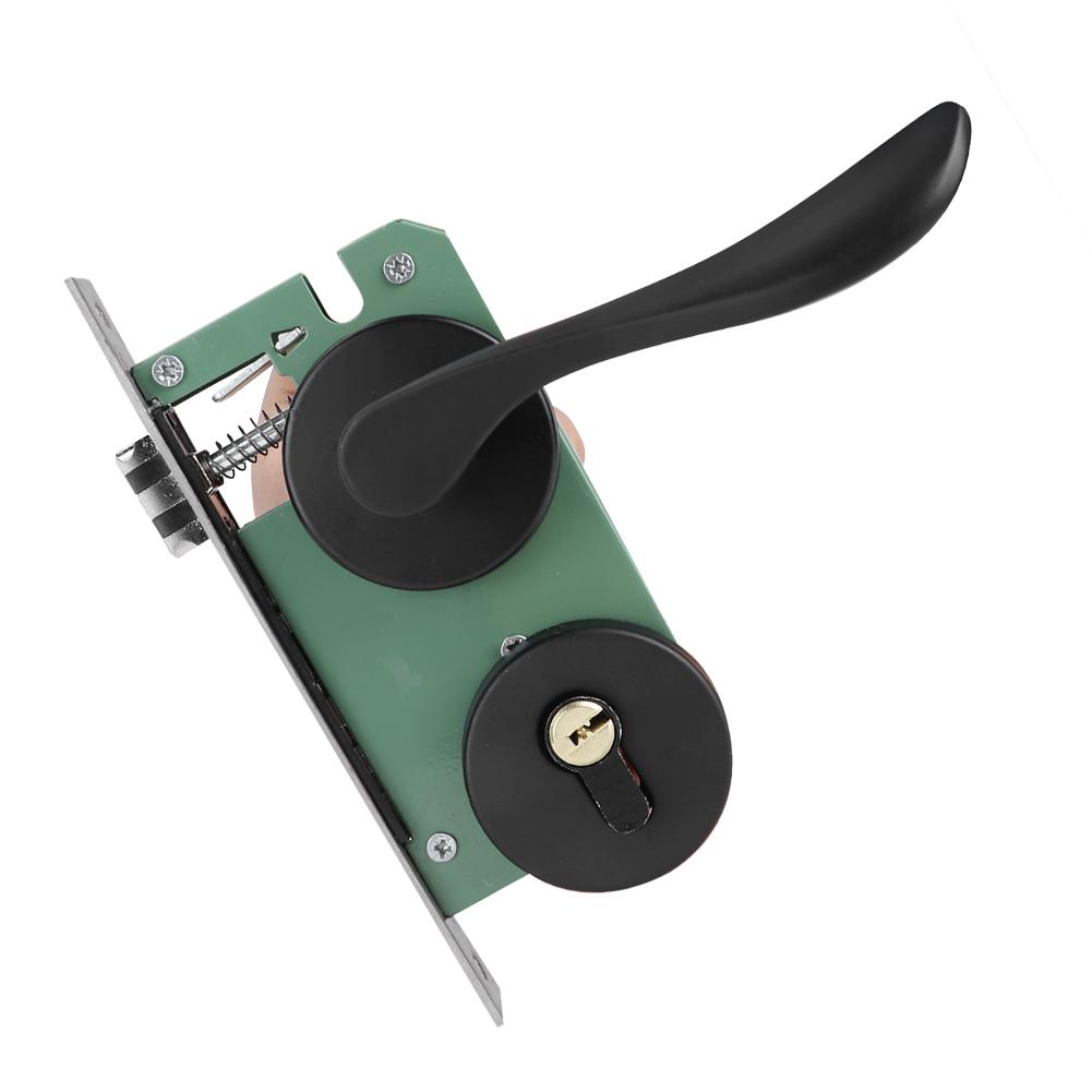 Space Aluminum Door Lock Set KeyedLocking Door Handle Lever Hardware Accessory for Indoor Door