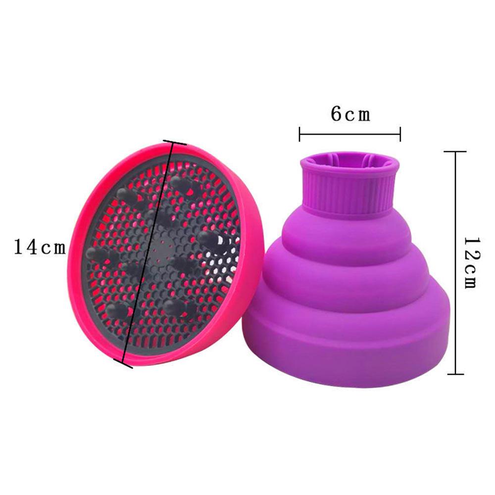 Диффузор для фена Складной Насадка для складывания Для натуральных кудрявых волнистых волос Силиконовый Мягкий