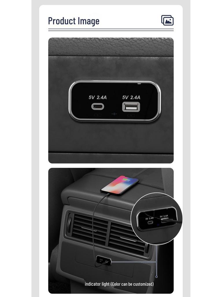 Dual Port 4.8A Fast Charge USB Car Charger for Car, RV, Bus - Multifunctional Power Adapter