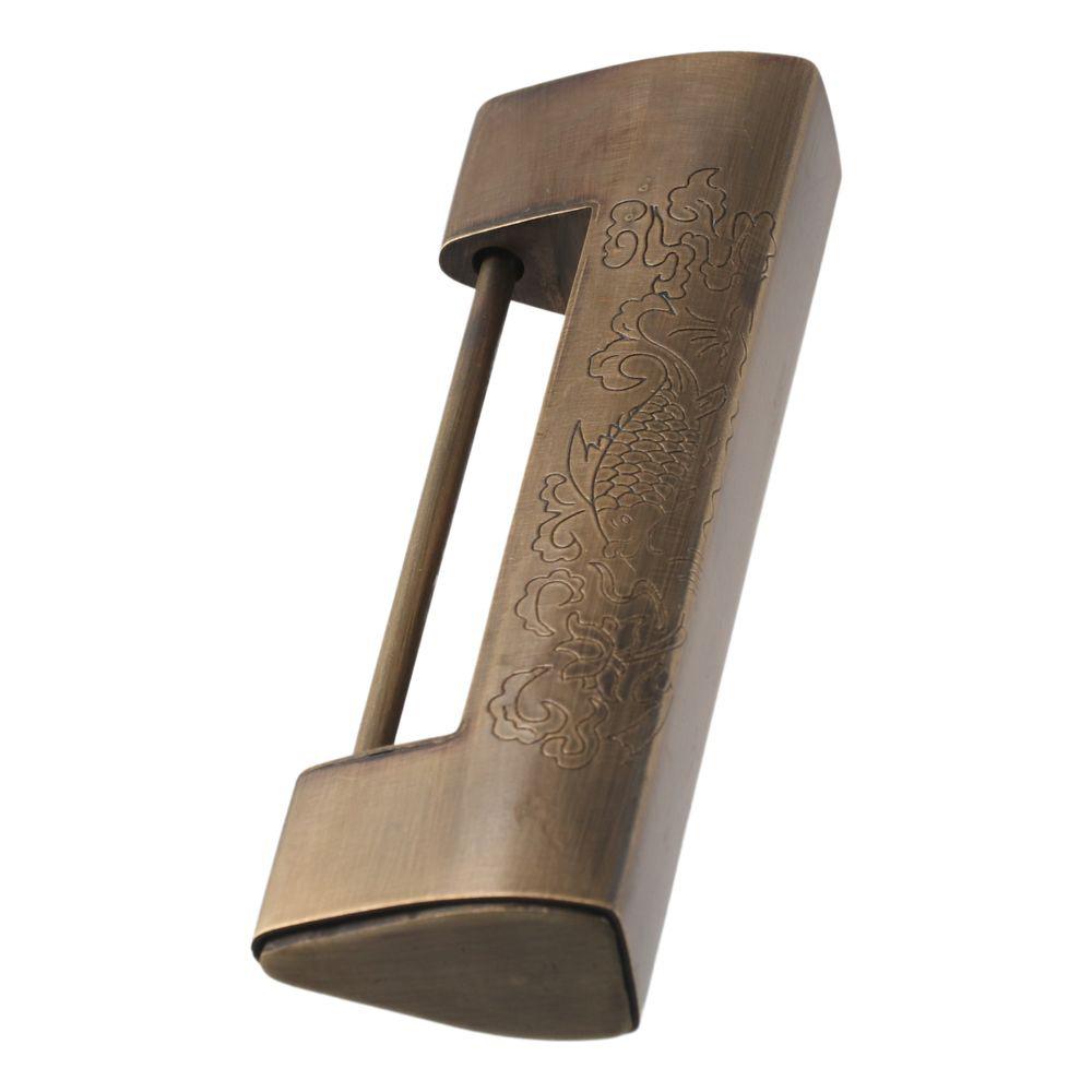 С кодовым замком Изысканный латунный старинный китайский замок для двери, шкафа, шкатулки для драгоценностей, подарочной коробки