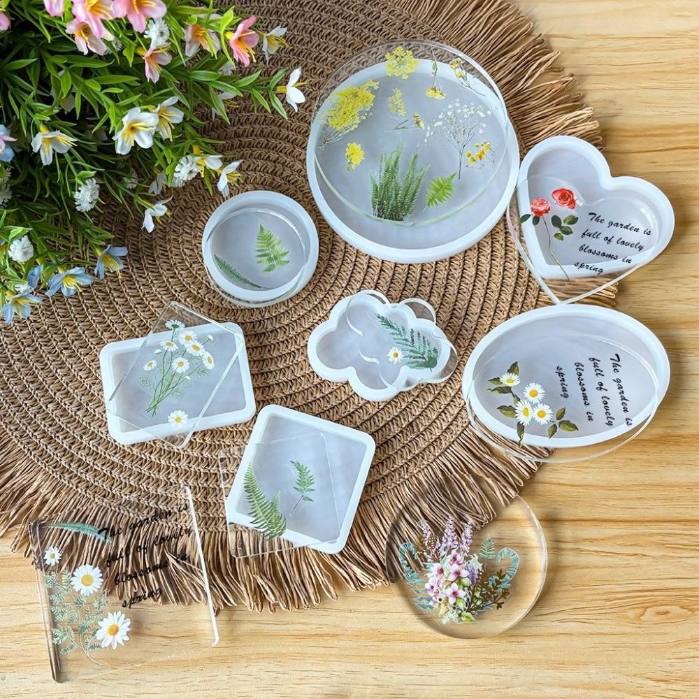 Multi-purpose Geometry Tray Mold Flexible Resin Mold Coaster Silicone Mold Beginner Friendly