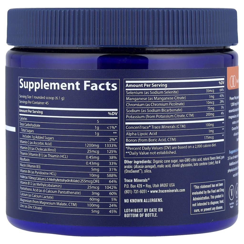 Trace, Power Pack, Orange Blast, 275g (9.7oz)