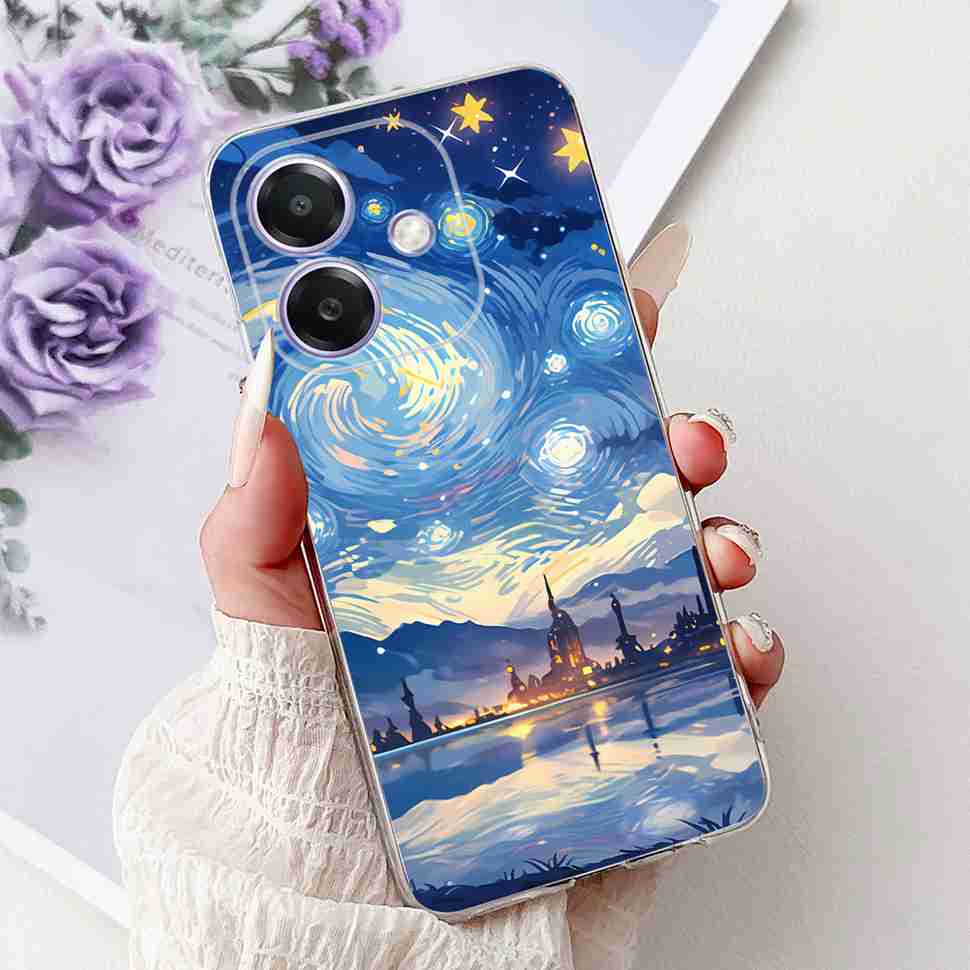 Для Oppo A3 4G CPH2669 Чехол Популярный Расписной Мягкий Силиконовый Чехол для Телефона Для Oppo A3X A3 X 5G CPH2681 Задняя Крышка Корпус