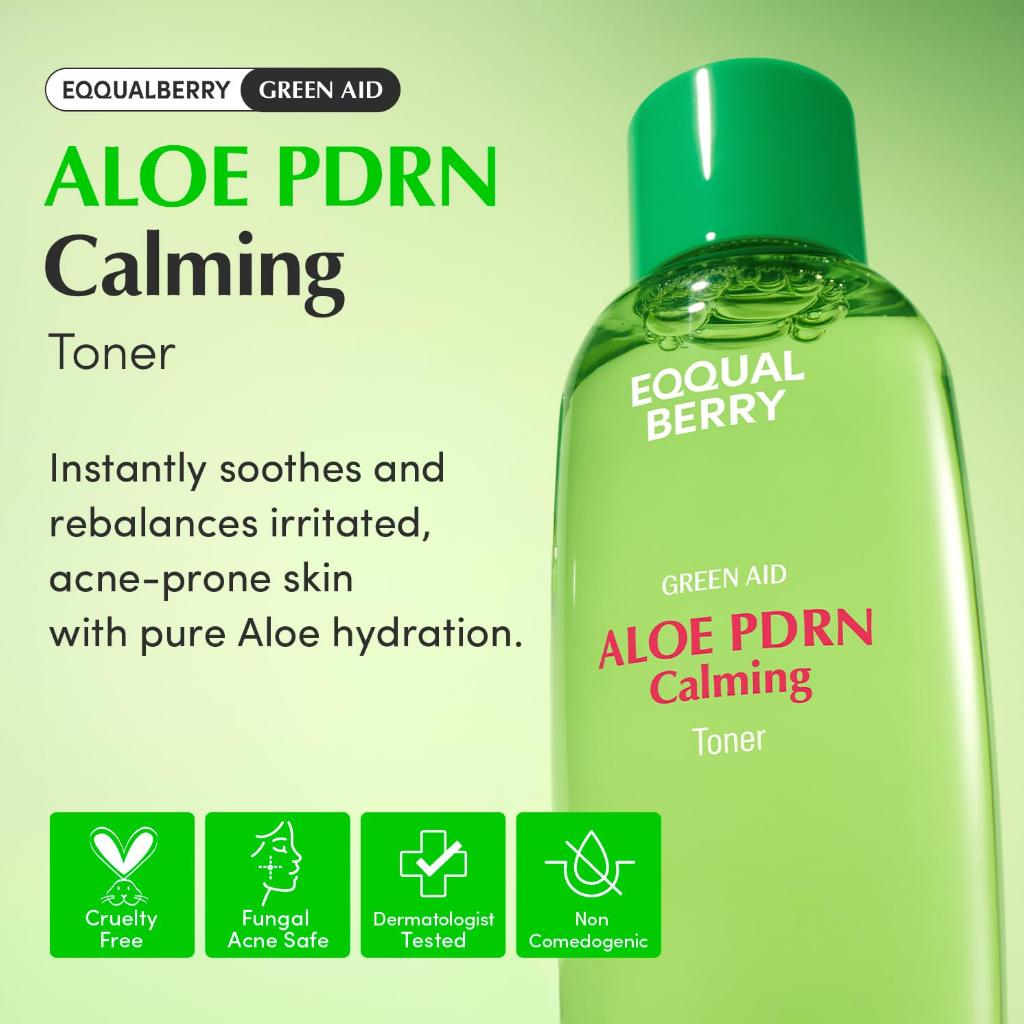 [EQQUALBERRY] Aloe PDRN Calming Toner 150ml 60% Aloe Cica Soothing Hydrating Pore Sebum Balance Face Toner