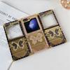 Samsung Z Flip6 Folding Screen Mobile Phone Case Suitable for ZFlip3 4 5 Mirror Butterfly Diamond Inlay Bracket Protection Case
