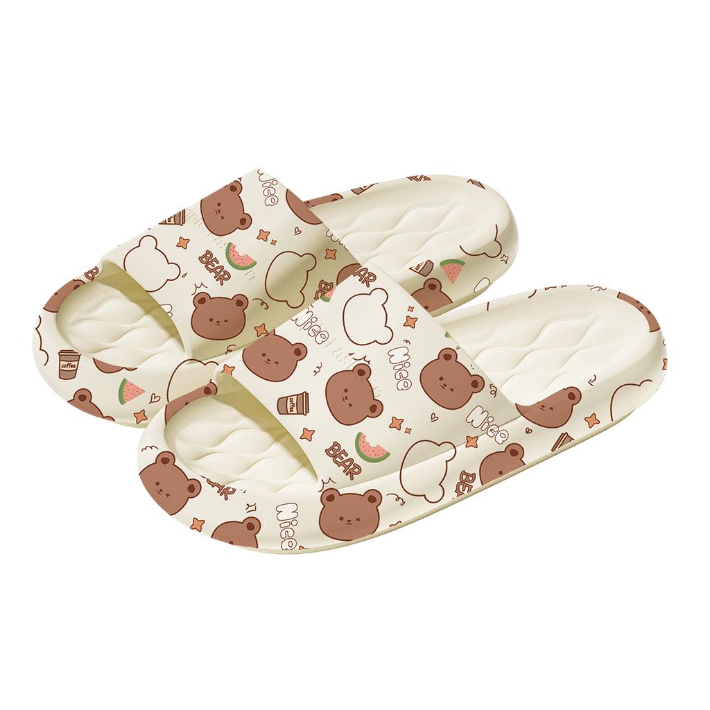 Summer Unisex Slippers Printed Cartoon Indoor Slippers Non-Slip Comfortable Outdoor Slippers