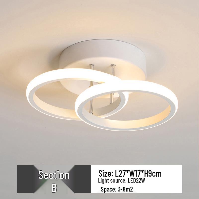 Скандинавский светодиодный потолочный светильник для холла, гардеробной, лестницы, балкона и коридора