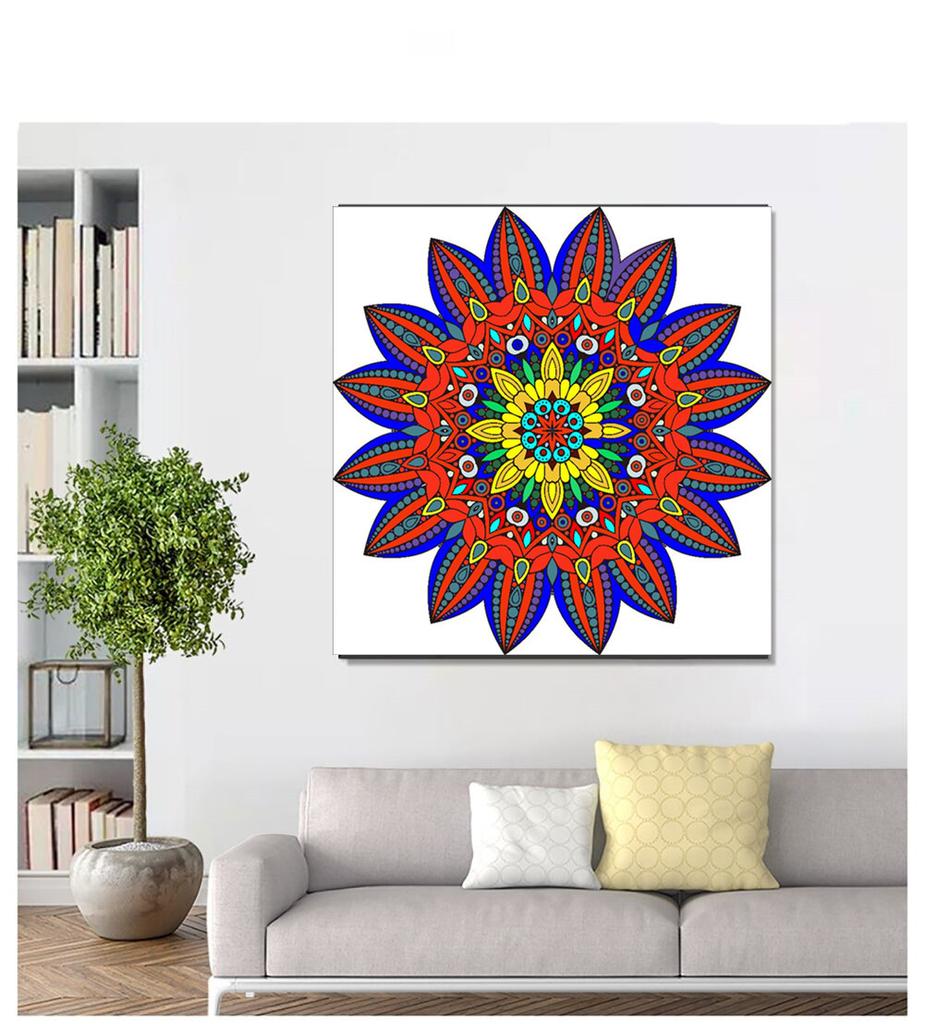 5D алмазная живопись, поделки, украшения для дома, настенная Мандала, цветок, декоративная картина, вышивка крестиком, полный комплект