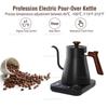 Portable Travel Hand Brewed Coffee Pot 0.9L Gooseneck Kettle Stainless Steel Intelligent Constant Temperature Electric Kettle