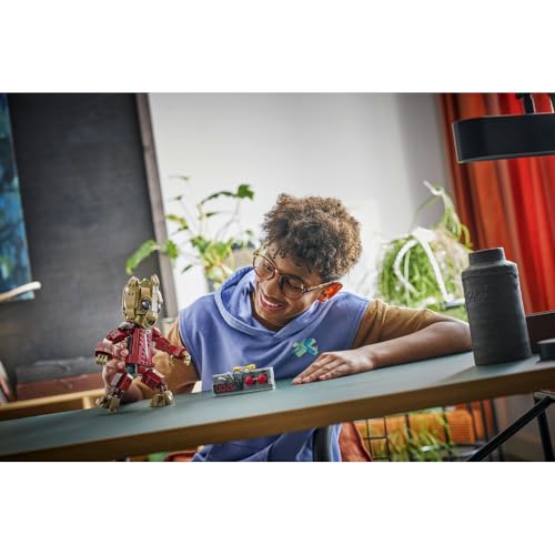 LEGO Marvel Ravagers Groot in Jumpsuit Toy, Birthday Gift, Building Blocks, for Boys and Girls, Ages 10, 11, and 12, Elementary School Students, Space